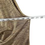 Ralph Lauren Lauren Top XXL Brown Gold Foil Metallic Off Shoulder Glam Goddess Photo 7