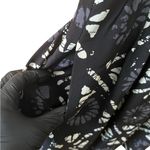 Madewell  Silk Starview Batik Grid Print Cami Mini Dress Pockets Black Size 00 Photo 6