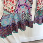 Umgee  Boho Ruffle Floral Wide Leg Wild Child Elastic Waist Pants 2XL Photo 5