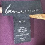 Lane Bryant  Purple Velvet Burnout Sheer Sleeve Top Plus Size 18/20 Photo 3