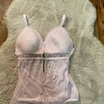 Rachel Roy Lace High Cut‎ Teddy Bodysuit With Padded Cups Womens Medium Pink Photo 2