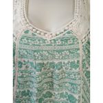 Hint of Mint Hint Of Mint Women Medium Green Floral Lace Floral Tank Top Photo 1