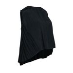 Vince Pleated Tank Top M Black Textured Sleeveless Minimal Office Work Career Photo 1