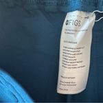 FIGS New! Yola Skinny Petite XXS Scrub Pants Blue with Orange Tie Photo 5
