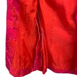 Unbranded Handmade Women’s Silk Feel Blazer Floral Long Sleeve‎ Jacket Size 8 Pink Photo 2