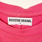 Rockstar Original Womens XL Pink Cuttoff Sleeveless Sweatshirt Rhinestone NEW Photo 2