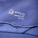 Aerie  Offline Ribbed Midi Skirt Size XXL‎ Side Slit NWT Royal Navy Photo 5