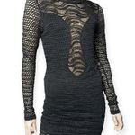 Nightcap Women’s Size 2 M Black Crochet Lace Cut Out Long Sleeve Mini Dress Photo 1