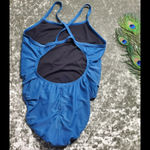 Nike Blue Cutout One-Piece Swimsuit Photo 4