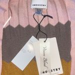 Industry Republic Clothing Chevron Stripe Open Front Cardigan Pink Size XL Photo 4