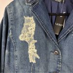 Ralph Lauren  Blue Jean Jacket with Lace Details Photo 2