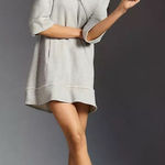 Anthropologie  Daily Practice Gray Sport Hoodie Mini Tunic Dress Medium Photo 0