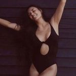 ANDIE NWT The Santorini Knotted One Piece Swimsuit Removable Cups LT Black #2961 Photo 0