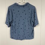 Love by Gap Blue Heart Loungewear Button Down Pajama Top Valentine’s Day Cozy M Size M Photo 2