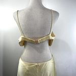 Anthropologie Significant Other Jacy Dress Pale Butter Yellow Satin Fairy Kei Photo 4