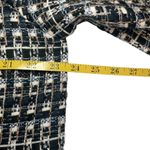 Ann Taylor Blazer Black Plaid Tweed Hook and Eye Jacket Career Professional 18 Photo 9