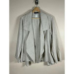 Moonlight  Y & S Open front 100% Linen Cream Blazer Lagenlook made in USA Medium Photo 2