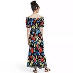 Rixo For Target Dress Size 6 Off The Shoulder Puff Sleeve Maxi Floral Print NWT Photo 2