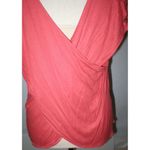 Victoria's Secret New Womens Cross Back Top Medium Red Orange Modal Soft SS Photo 5