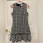 Tweed, Houndstooth Mini Dress Black Photo 1