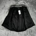 Merokeety Jacket Womens Small Black White Herringbone Vest Casual Neutral Preppy Photo 3