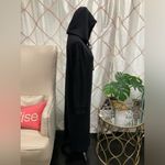 NWOT ANTHROPOLOGIE VELVET BY GRAHAM AND SPENCER BLACK SWEATSHIRT HOODIE DRESS Size XS Photo 1