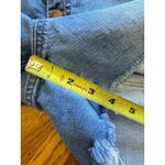 Madewell  Shorts Womens Size 32 Blue Raw Hem Button‎ Fly Denim Med Wash Stretch Photo 7