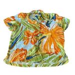 Jams World  Sunburst Floral Short Sleeve Button Up Hawaiian Shirt Size M Photo 0