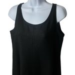 Eileen Fisher  Black 100% Organic Linen Sleeveless Midi Dress Minimalist MP Photo 2