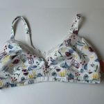 Colsie NWT Women's Woven Bralette Fruit Print Size Large White Photo 1