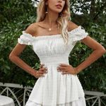 SheIn White graduation Dress Photo 0