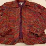 Coldwater Creek  S Open Front Jacket  Blazer Red Photo 4