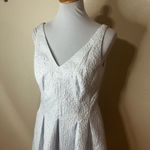 Ralph Lauren LAUREN Light Blue Sleeveless Fit & Flare Dress Pleated Skirt 8 Photo 2