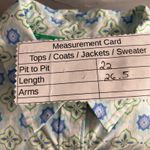 Croft & Barrow Geometric Button Up Shirt Green Large Photo 7