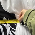 AB Studio Womens Size 16 Black White Swirl Abstract Midi Dress Sleeveless Boho Chic Artsy Photo 2