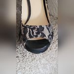 Enzo Angiolini  Lace Peep Toe Heels Size 7.5 Photo 8