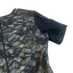 Raquel Allegra Black Lace Sheath Dress Lined Short Sleeve Stretch Size 0 / XS Photo 8