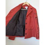 Burnt Orange Sequin Sleeve Women's Blazer Western Size 8 NWOT Photo 7