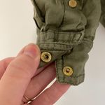 Anthropologie MAEVE Aveiro Safari Shirt Olive Green "Button Down" SNAPS /NO BELT Photo 10