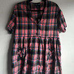 Current Mood  Vibrant Plaid OVERSIZED Dress Photo 0