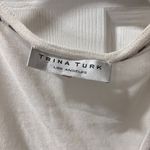 Trina Turk ‎ White Cotton Cardigan with Contrast Stitching and Front Pockets Photo 1