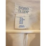 Sigrid Olsen  White Sleeveless‎ Dress Collared Casual Linen Blend Medium Photo 2