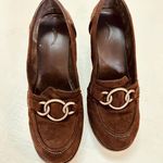 Ellemenno vintage wedges suede brown size 8M Photo 4