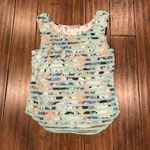 Three Pink Hearts  Top Floral Striped Tank Top Photo 2