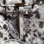 Free People Italian Love Story Snakeskin Button Down Mini Dress XS Women’s Gray Photo 3