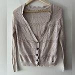 Garage V-Neck Beige Button Cardigan Photo 0