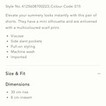 Anthropologie  Scarf Printed Shorts Large Photo 5