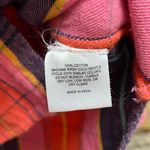 KERRI ROSENTHAL MIA PLAID SHIRT cabin pink plaid ruffle small cotton flannel Photo 6