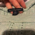 American Eagle Light Blue Knit Sweater Medium Photo 1