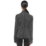 Lululemon Run Briskly 1/2 Zip Top Jacquard Black White Thumbhole, Sz 4 Photo 1